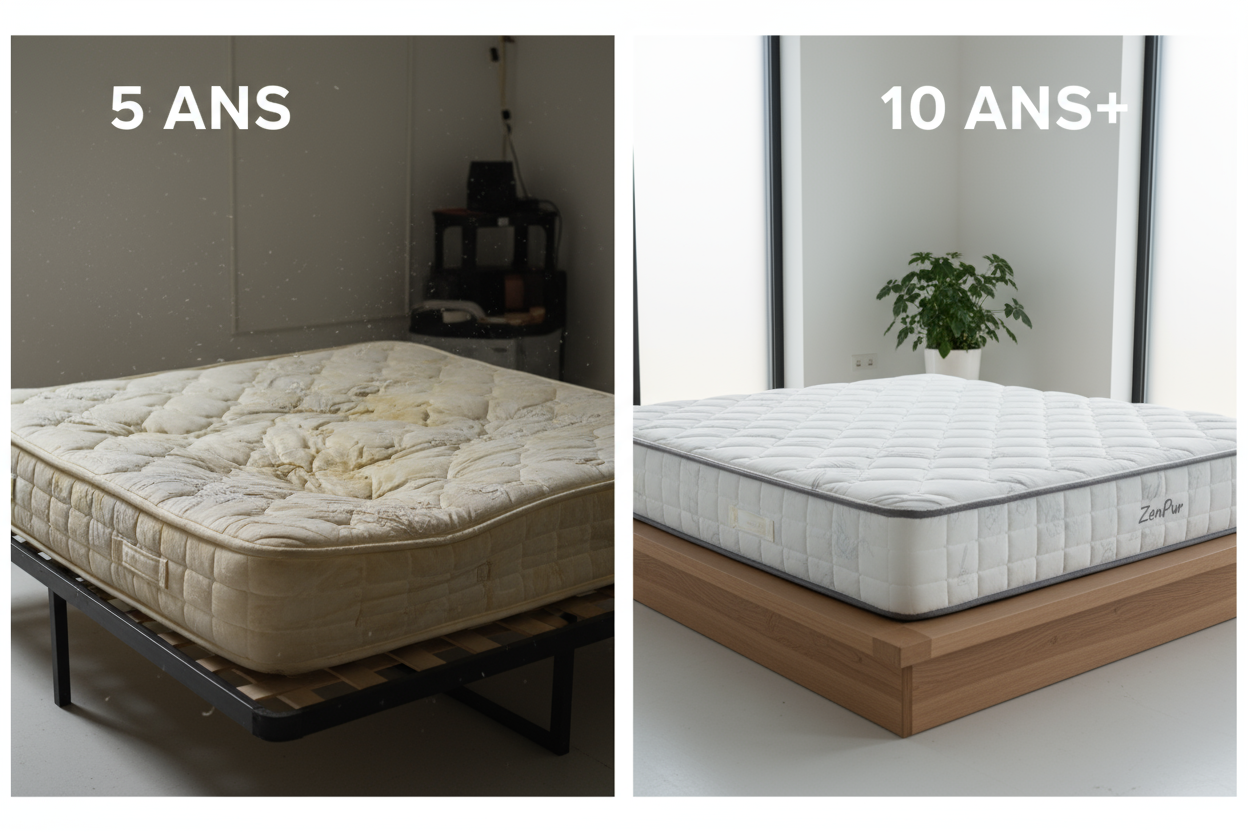 Quelle est la vraie durée de vie d'un matelas (et quand le changer) ?