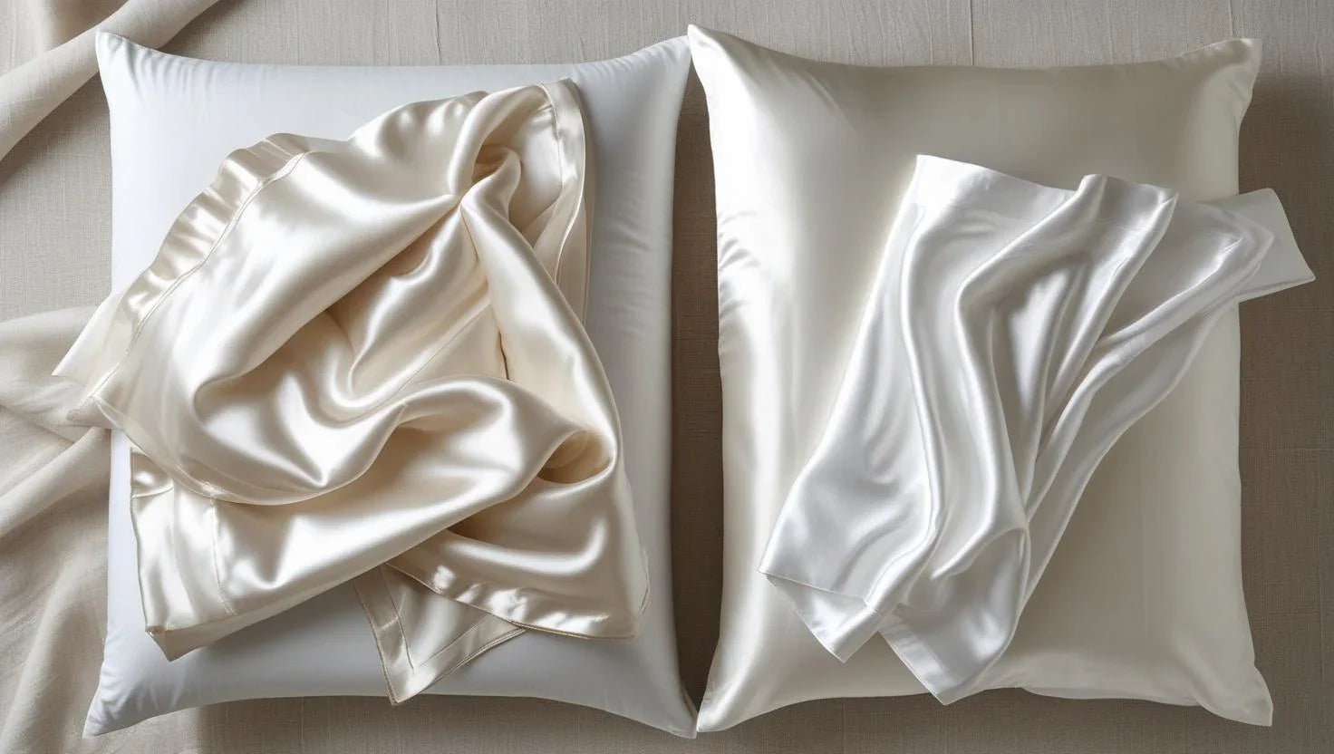 Taie d'oreiller en soie ou satin : Lequel choisir pour accompagner votre protège-oreiller ?