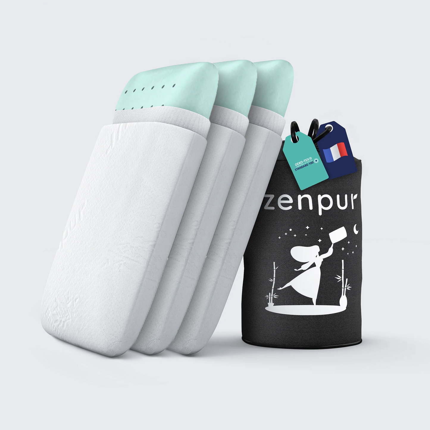 ZenPur - Memory Foam Pillow - 1 Pillow + 2 Pillows FREE