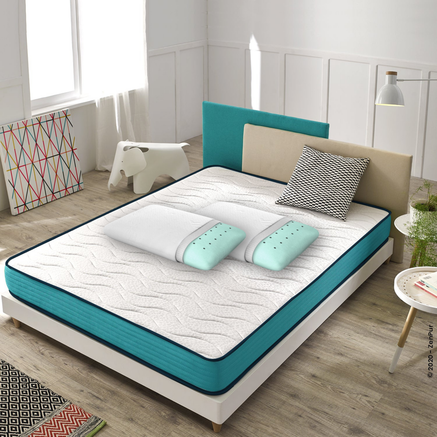 ZenPur - Memory Foam Mattress + 2 FREE Memory Foam Pillows