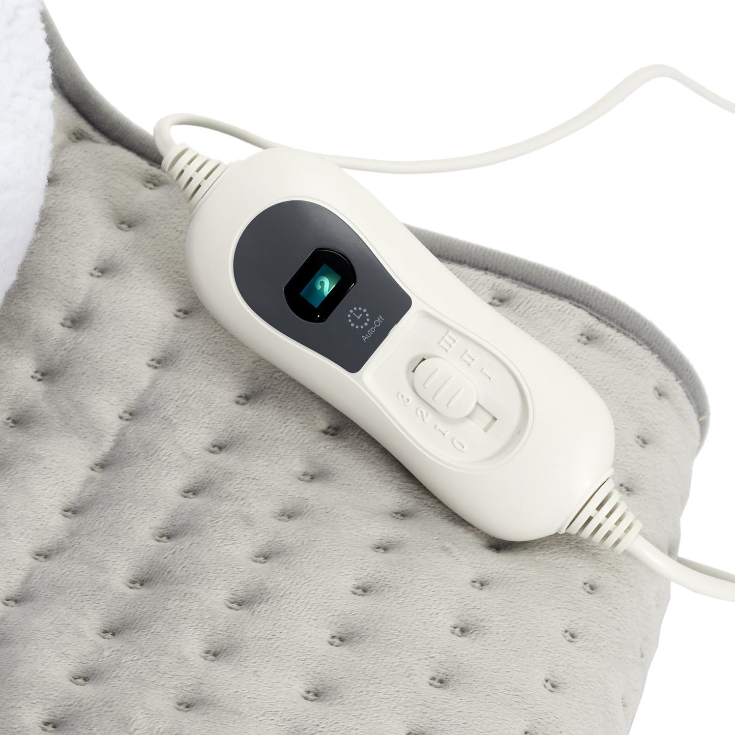Détail du tissu doux et confortable du chauffe-pieds électrique ZenPur
