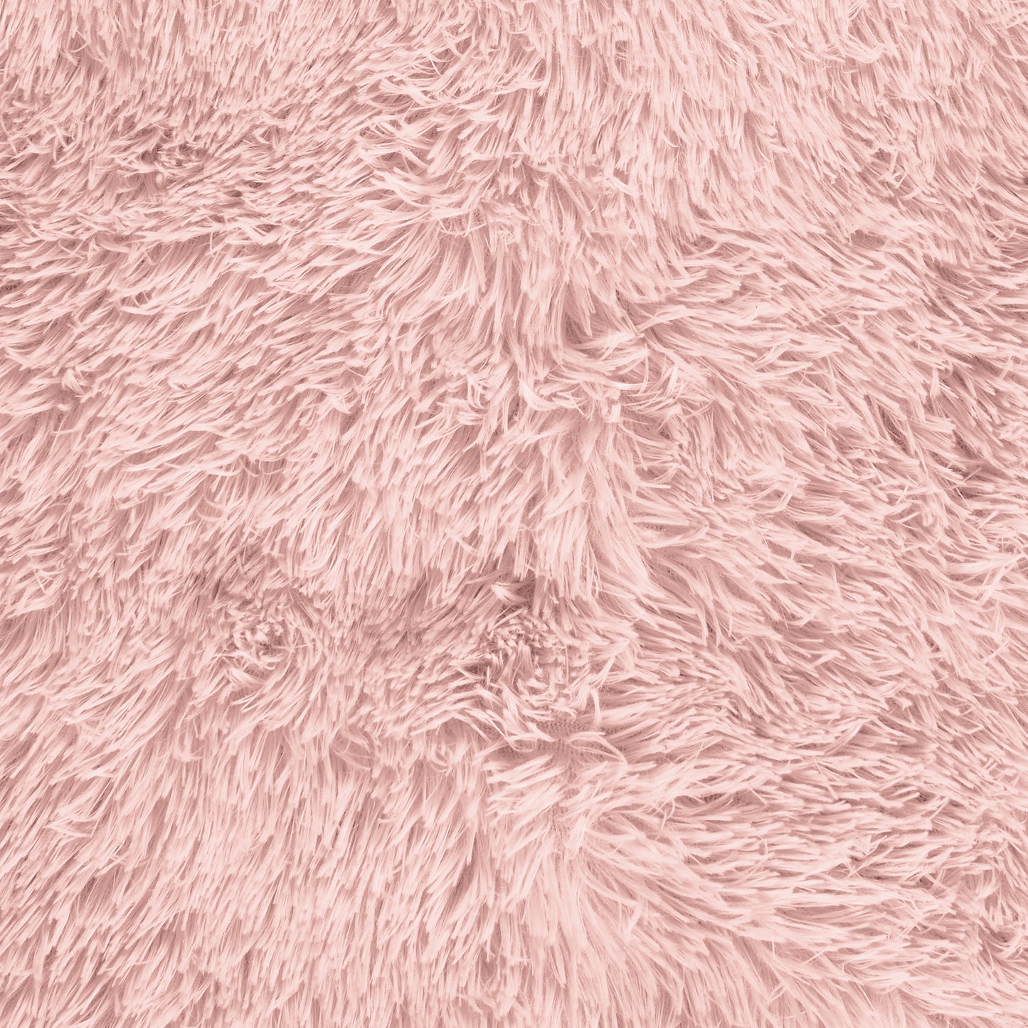 Détail du tissu peluche à poils longs rose ZenPur, texture douce et chaleureuse