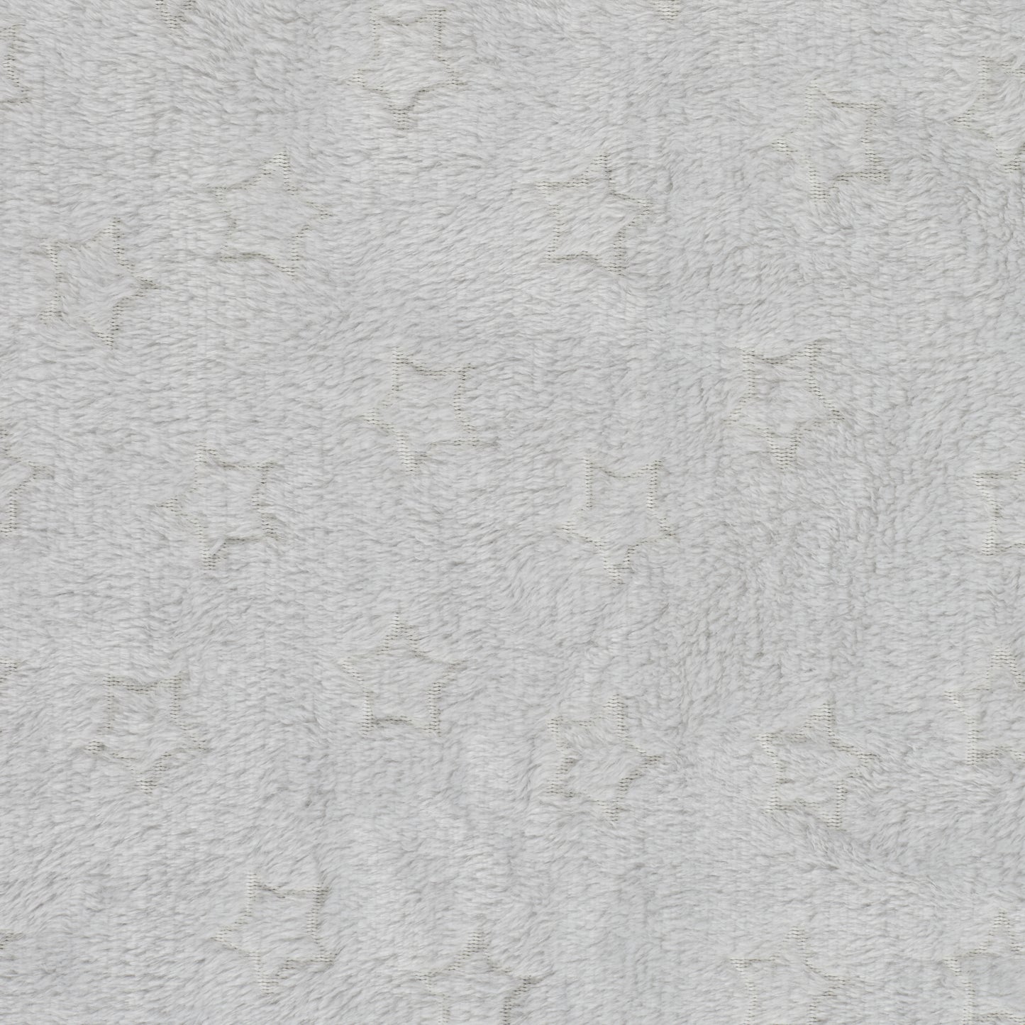 Détail du tissu phosphorescent du plaid ZenPur avec motifs étoile, doux et agréable au toucher