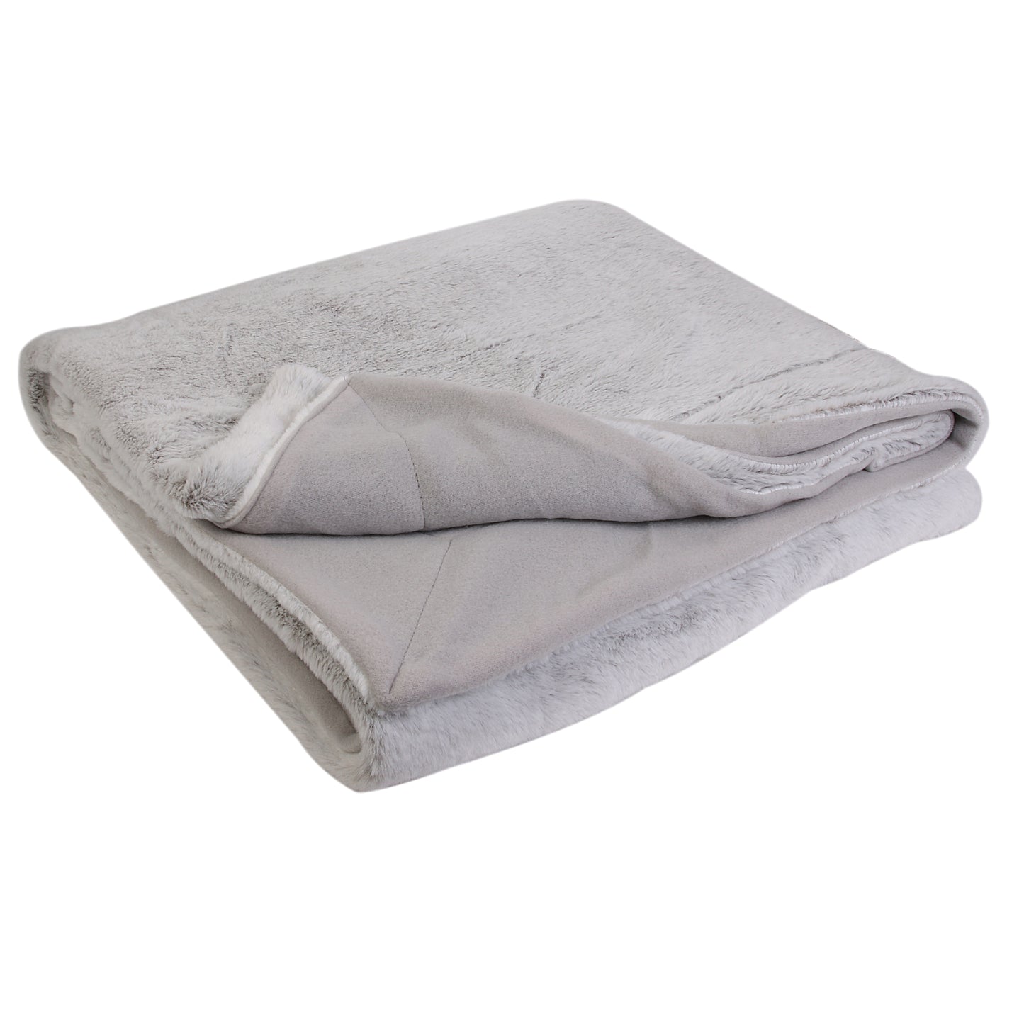 Plaid luxueux en imitation fourrure ZenPur plié avec élégance, pratique à ranger et prêt à offrir