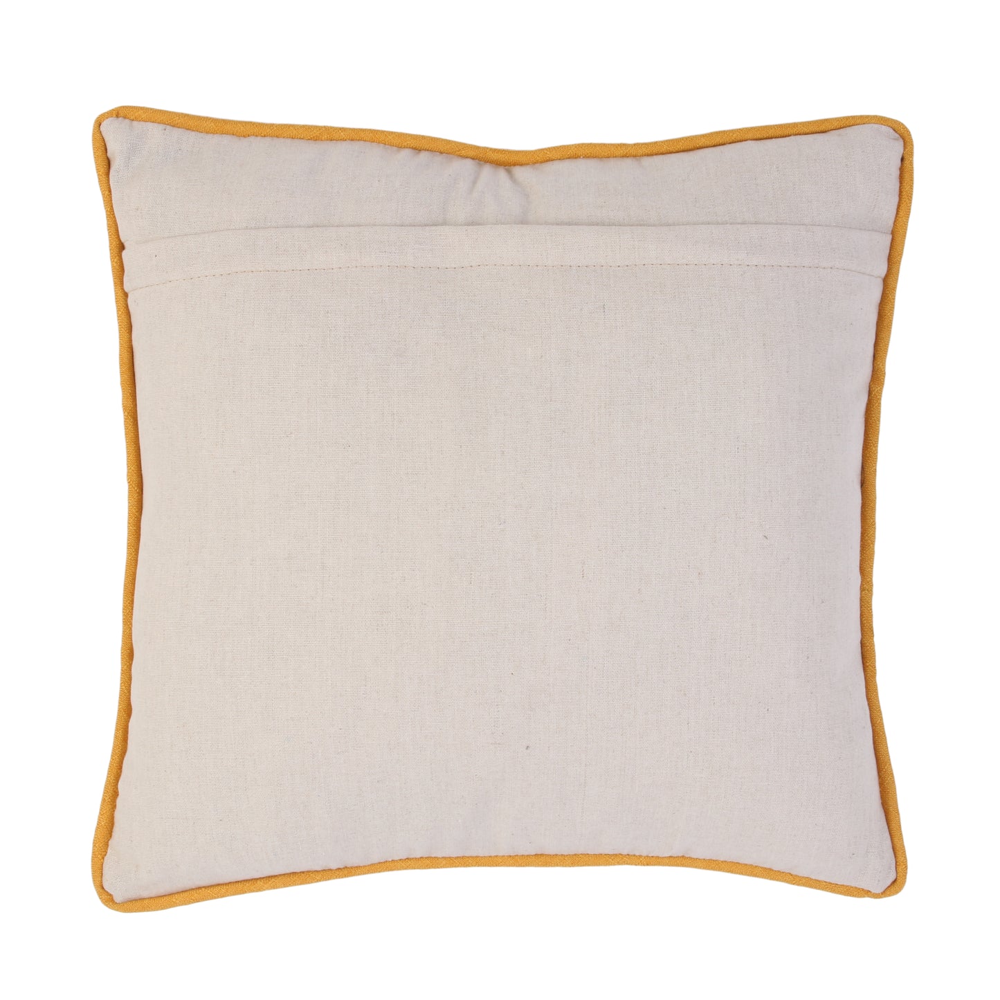 Vue latérale du coussin ZenPur patchwork déhoussable, finition soignée et garnissage moelleux