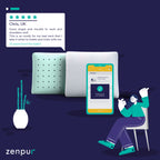Avis client sur le lot de 2 coussins ZenPur 45x45 cm, confortables et appréciés pour leur soutien