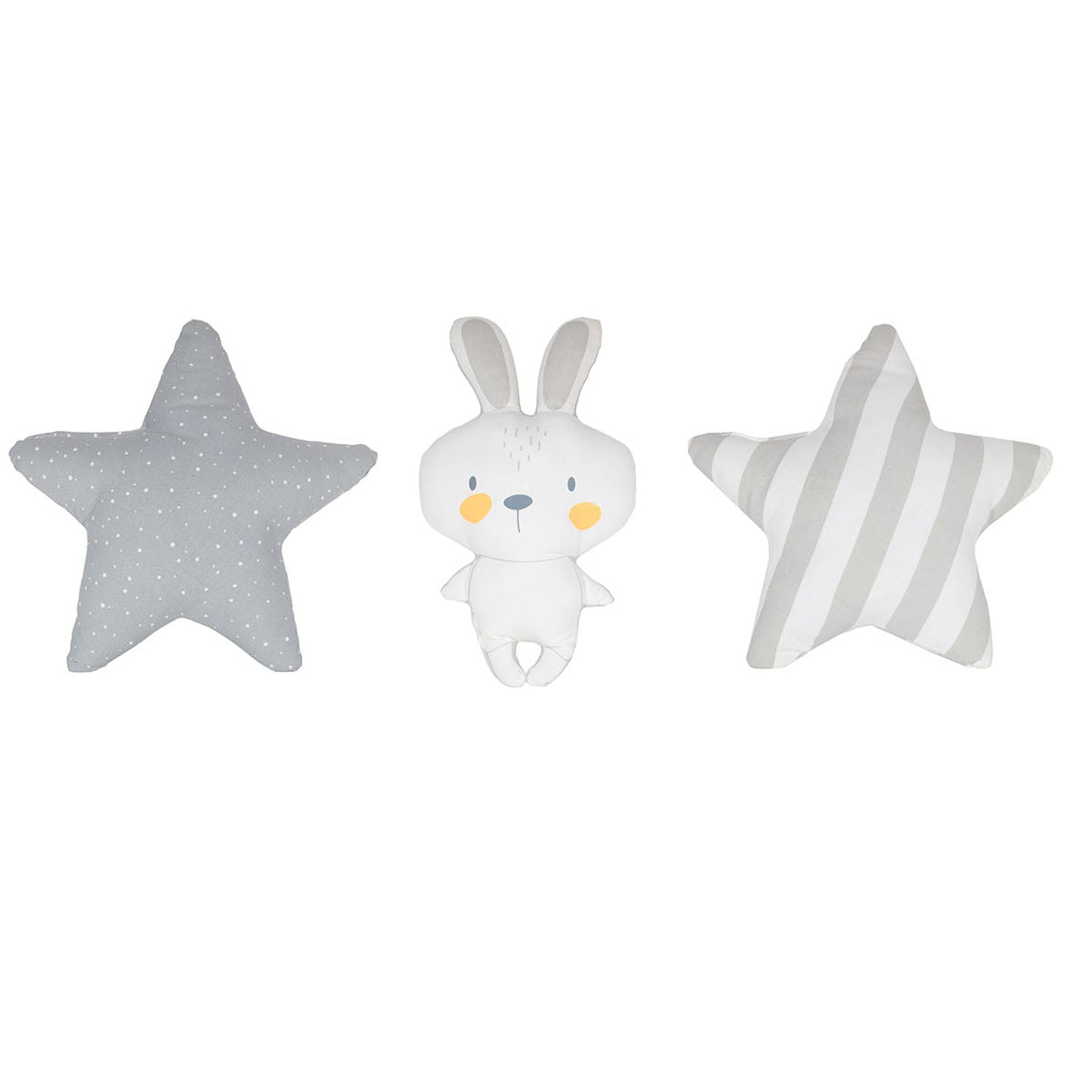 Coussin ZenPur en forme d'étoile et de lapin, doux et moelleux pour enfants