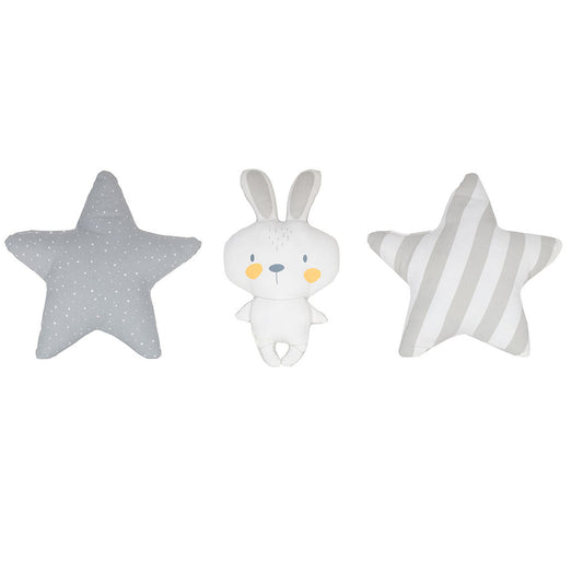 Coussin ZenPur en forme d'étoile et de lapin, doux et moelleux pour enfants