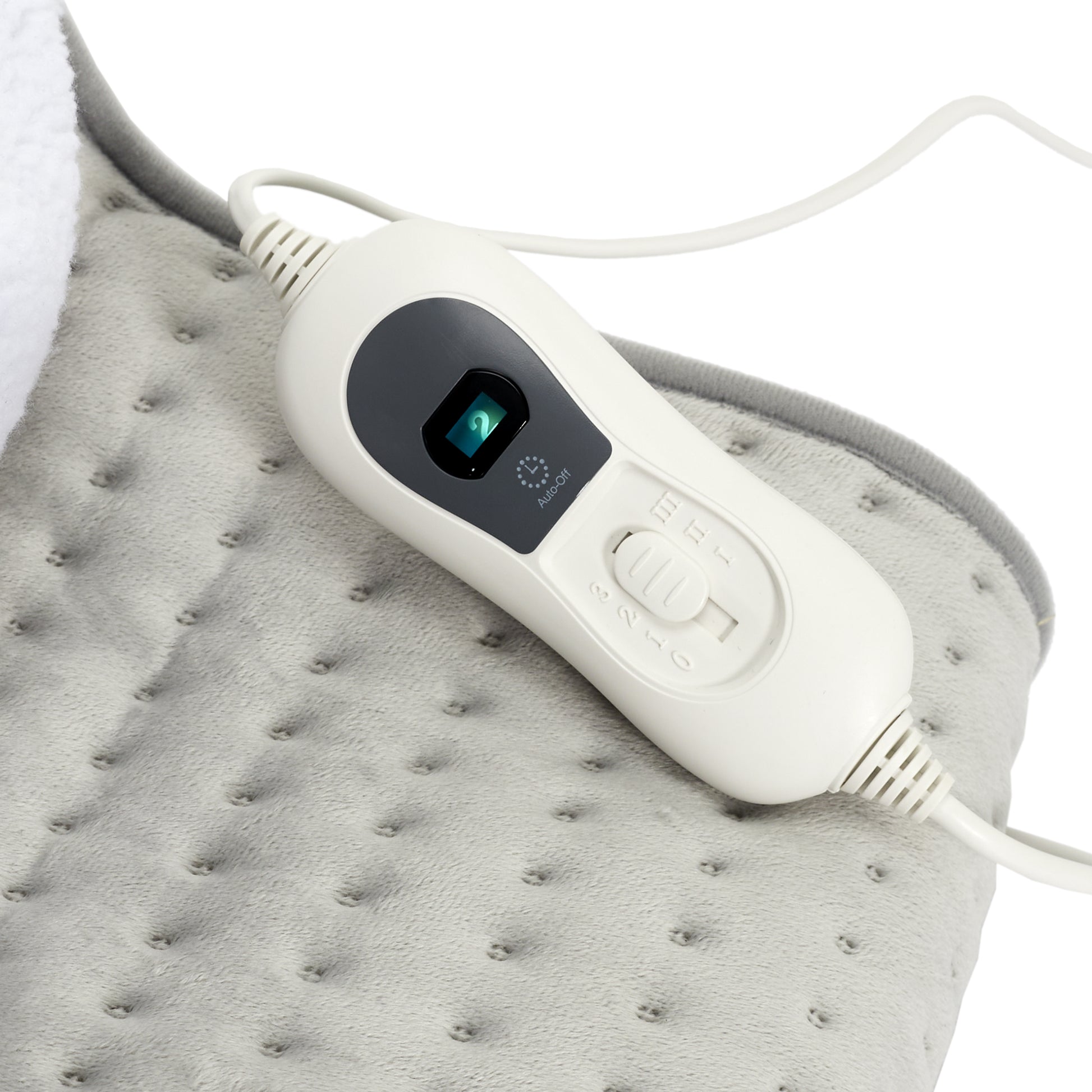 Détail du tissu doux et confortable du chauffe-pieds électrique ZenPur
