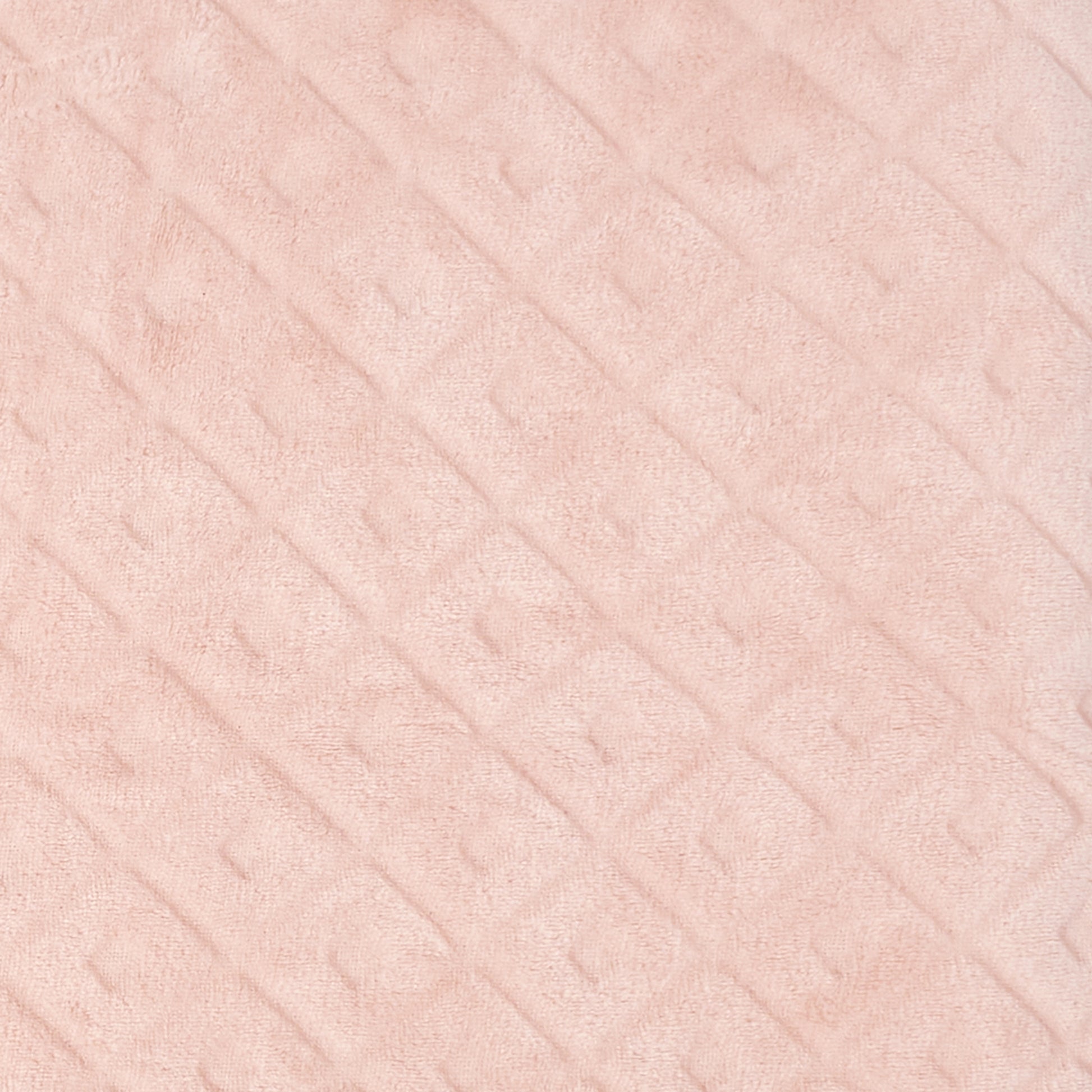 Détail du tissu embossé rose du plaid ZenPur, texture douce et motif élégant