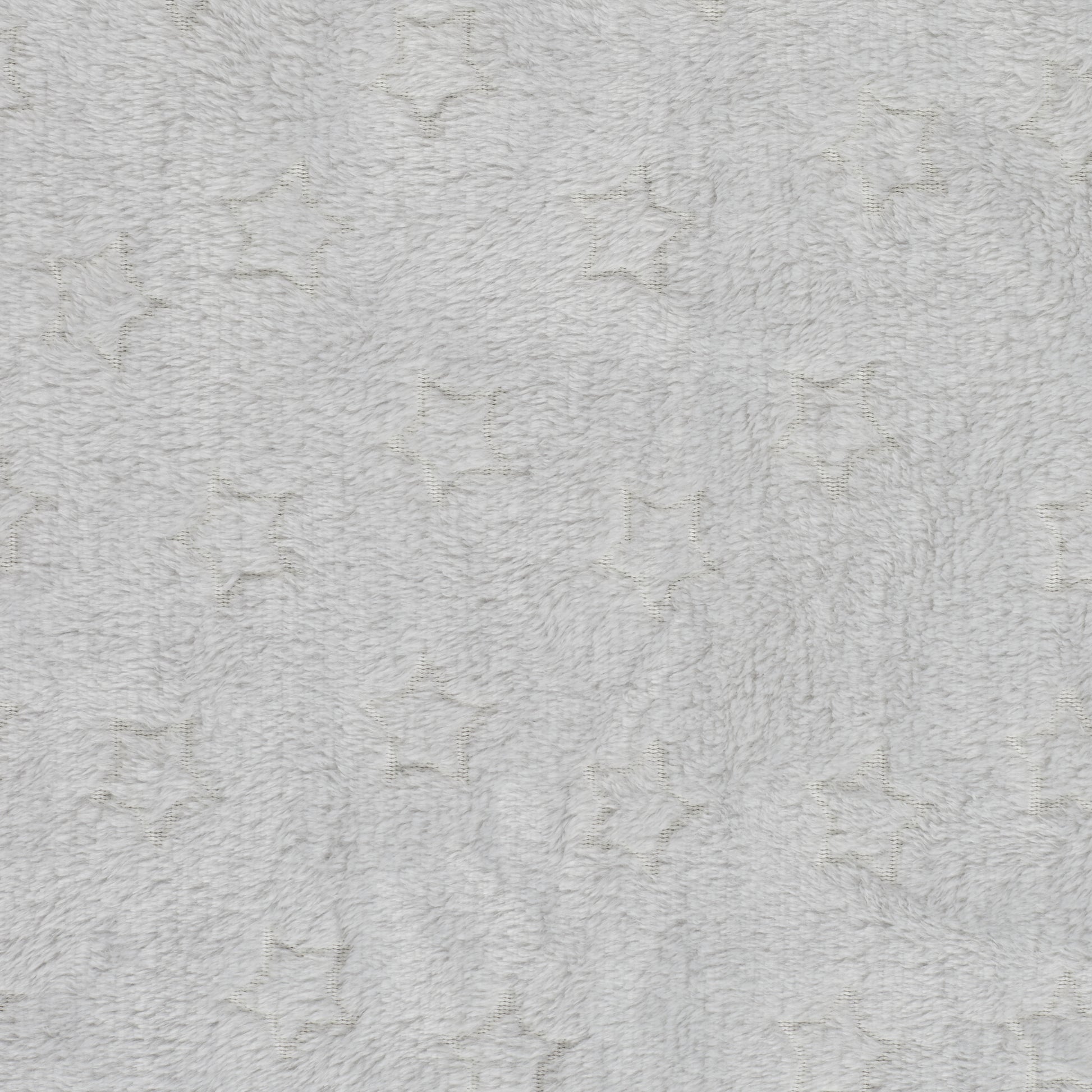 Détail du tissu phosphorescent du plaid ZenPur avec motifs étoile, doux et agréable au toucher