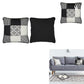 Coussin Patchwork Noir et Blanc