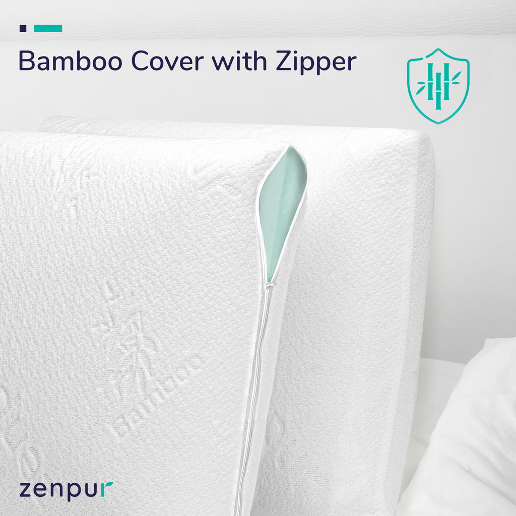 Lot de 2 coussins ZenPur 45x45 cm élégants et confortables, parfaits pour chambre ou salon