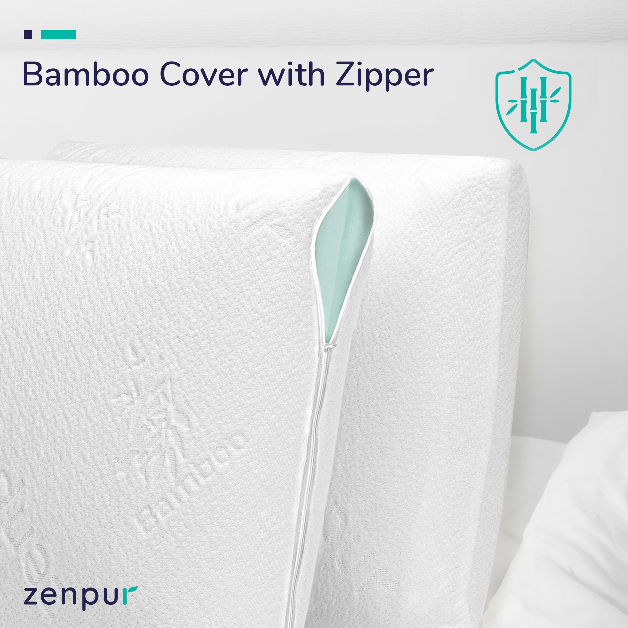Lot de 2 coussins ZenPur 45x45 cm élégants et confortables, parfaits pour chambre ou salon