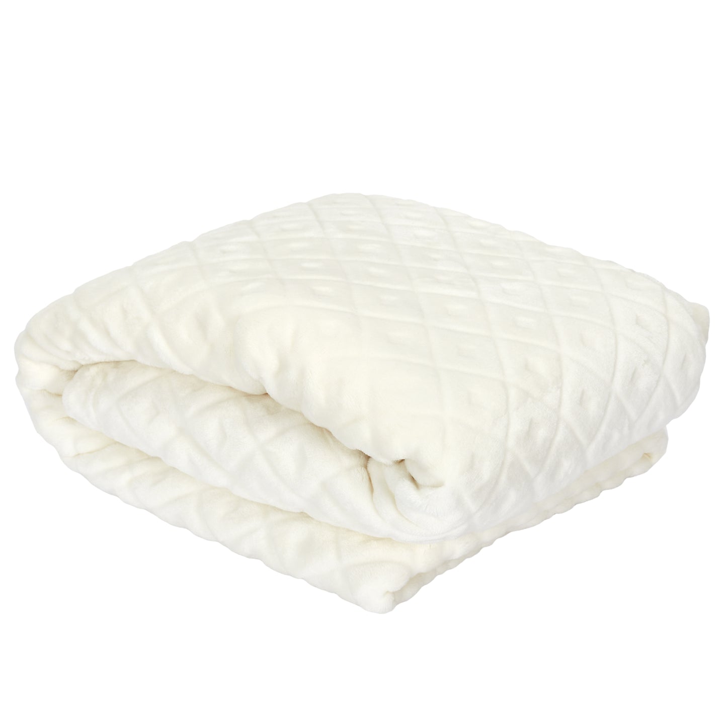 Plaid ZenPur beige embossé, doux et élégant pour canapé ou lit