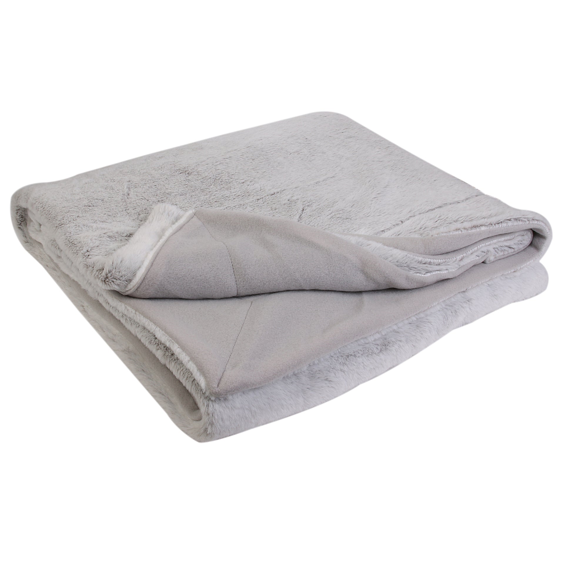 Plaid luxueux en imitation fourrure ZenPur plié avec élégance, pratique à ranger et prêt à offrir
