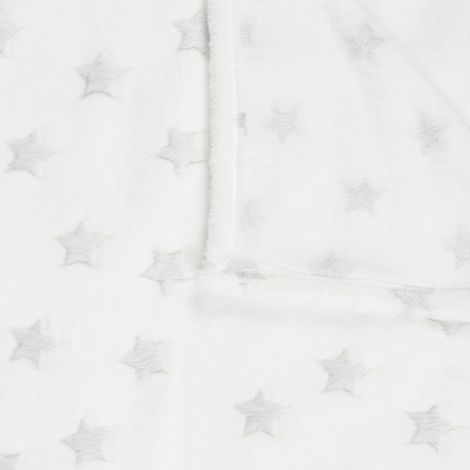 Plaid phosphorescent ZenPur blanc 120x150 cm plié, rangement pratique et élégant