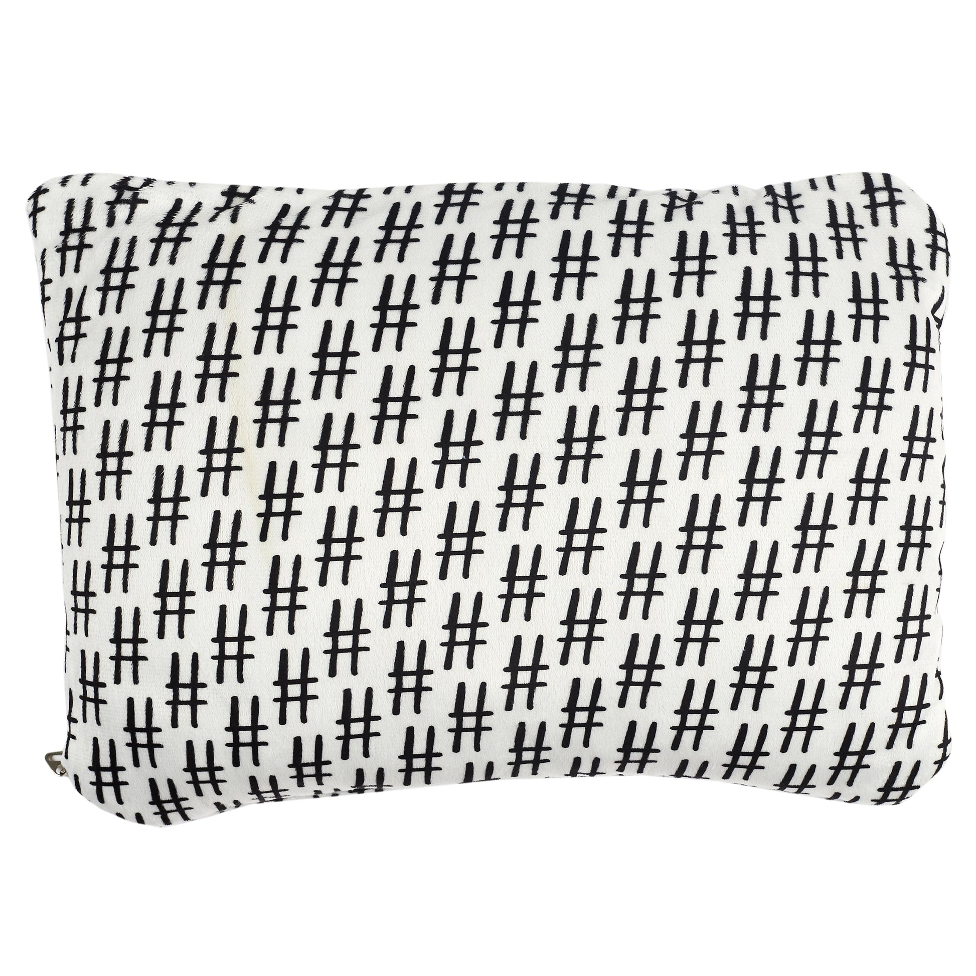 Sweat ZenPur 2-en-1 plié montrant la fonctionnalité coussin et rangement facile