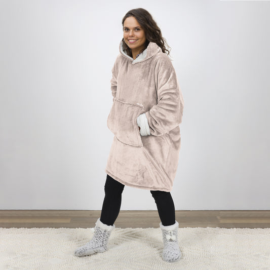 Sweat à capuche ZenPur avec intérieur Sherpa en lin, confortable et élégant