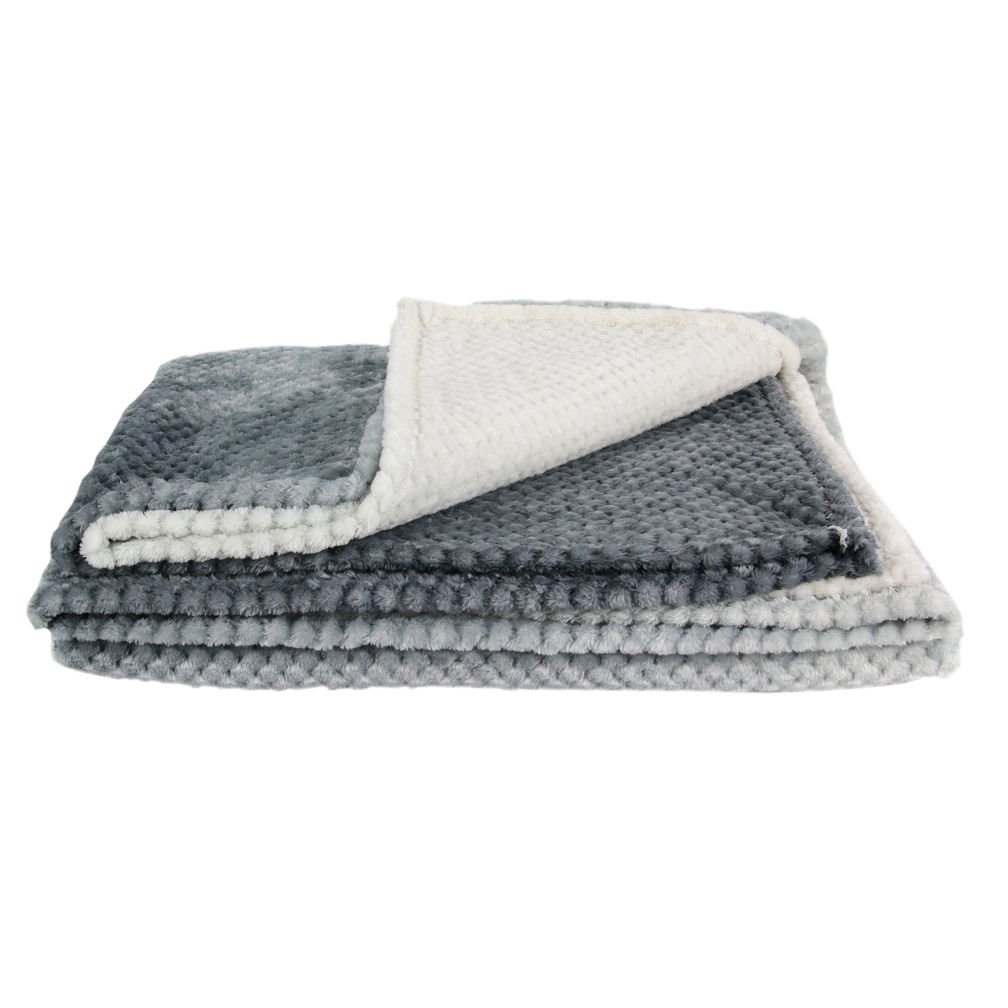 Plaid Nid d'Abeille Gris - Douceur et Élégance