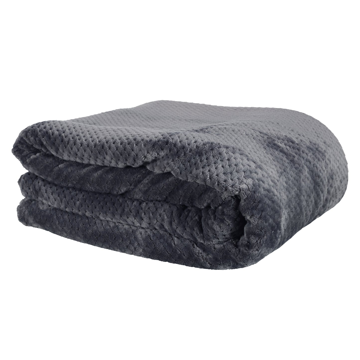 WABENKARIERTER GRAUER SHERPA XXL 180X220CM