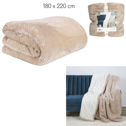 BEIGE SHERPA BEIGE NESTKARIER XXL 180X220CM A