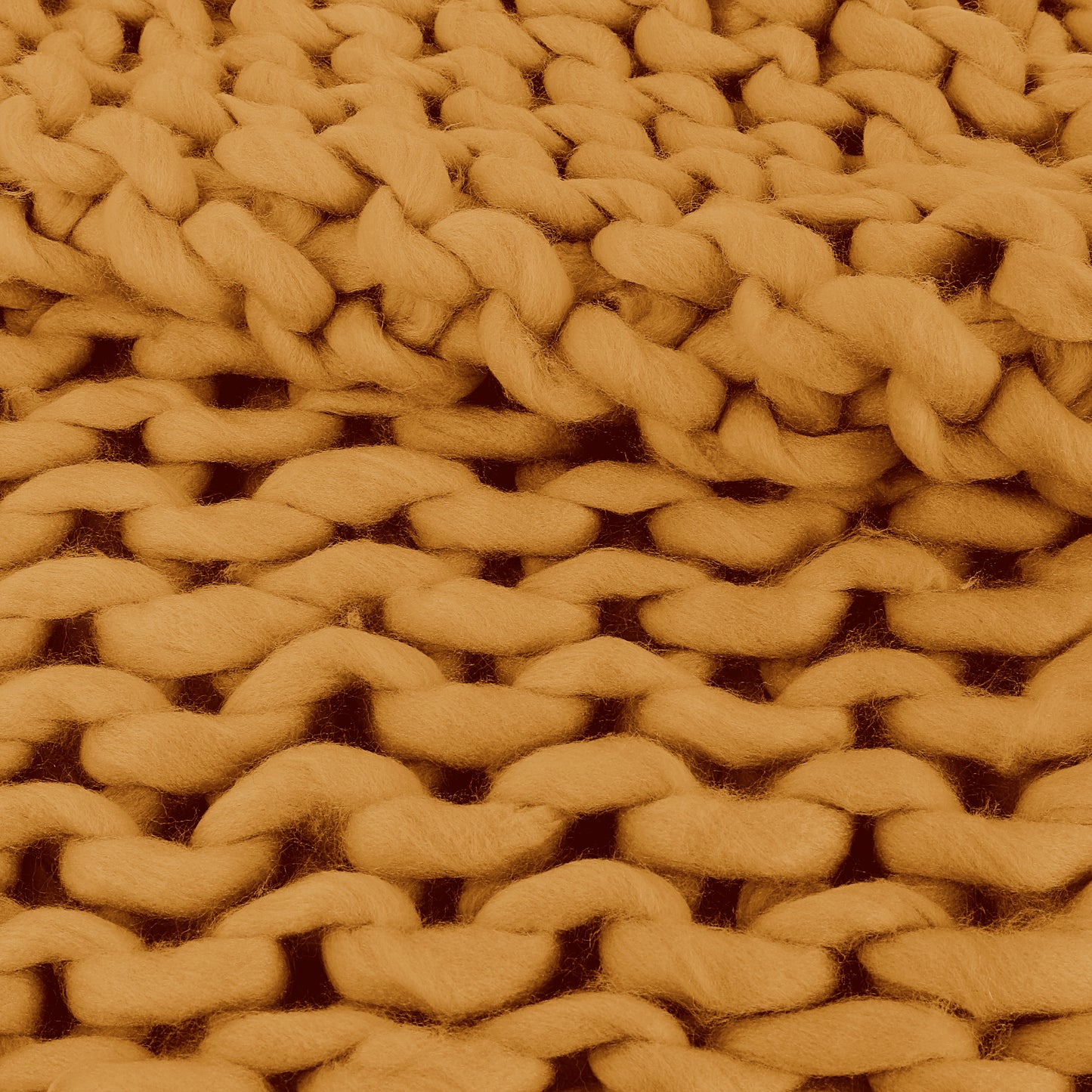 Plaid Grosse Maille Chunky Jaune