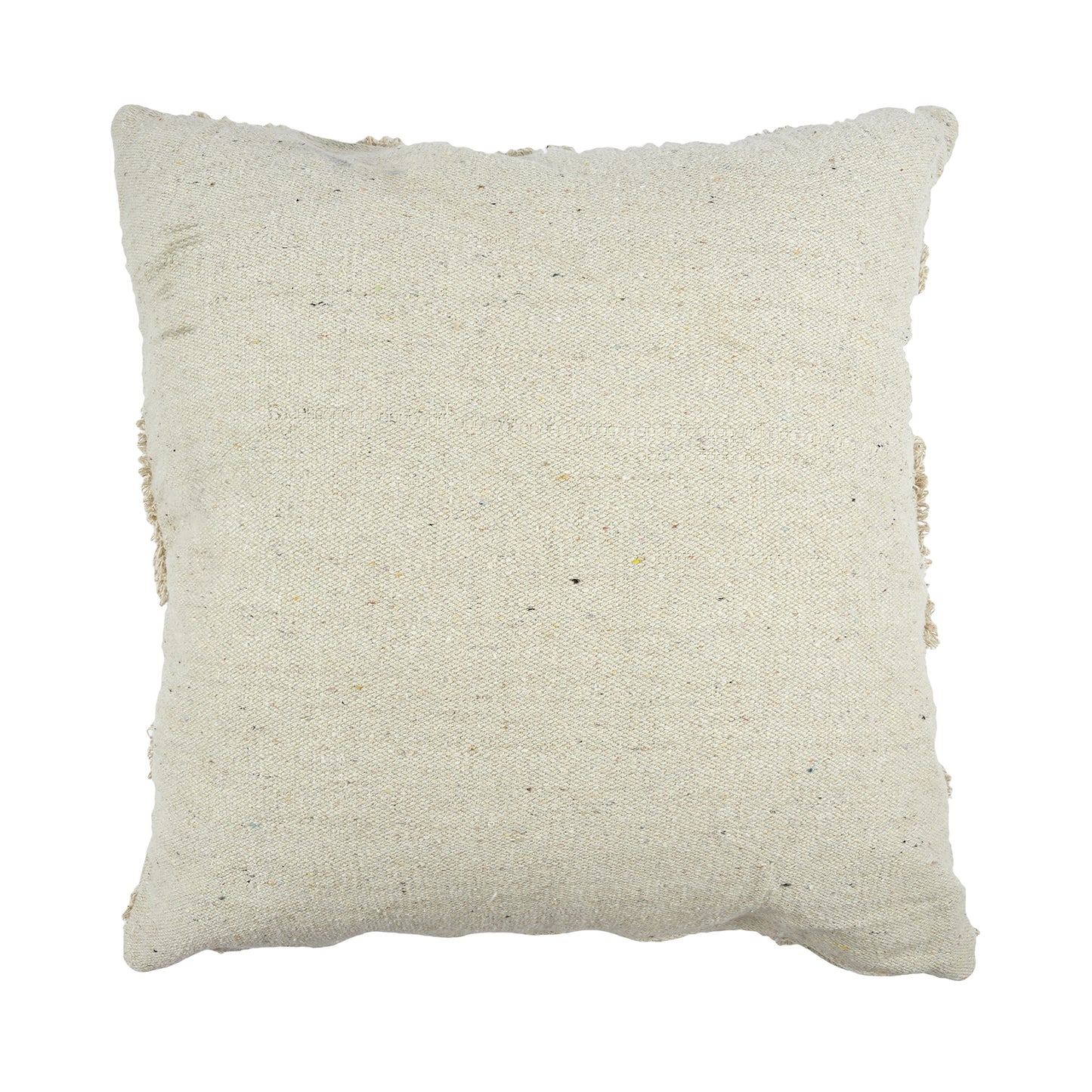 Coussin Ethnique Relief en Losange Écru