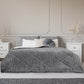 Couvre-lit Élégant en Flanelle Sherpa