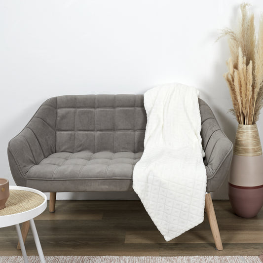 Plaid Beige Embossé