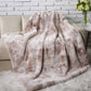 Plaid Opulent en Imitation Fourrure Marron