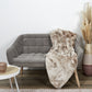 Plaid Opulent en Imitation Fourrure Marron