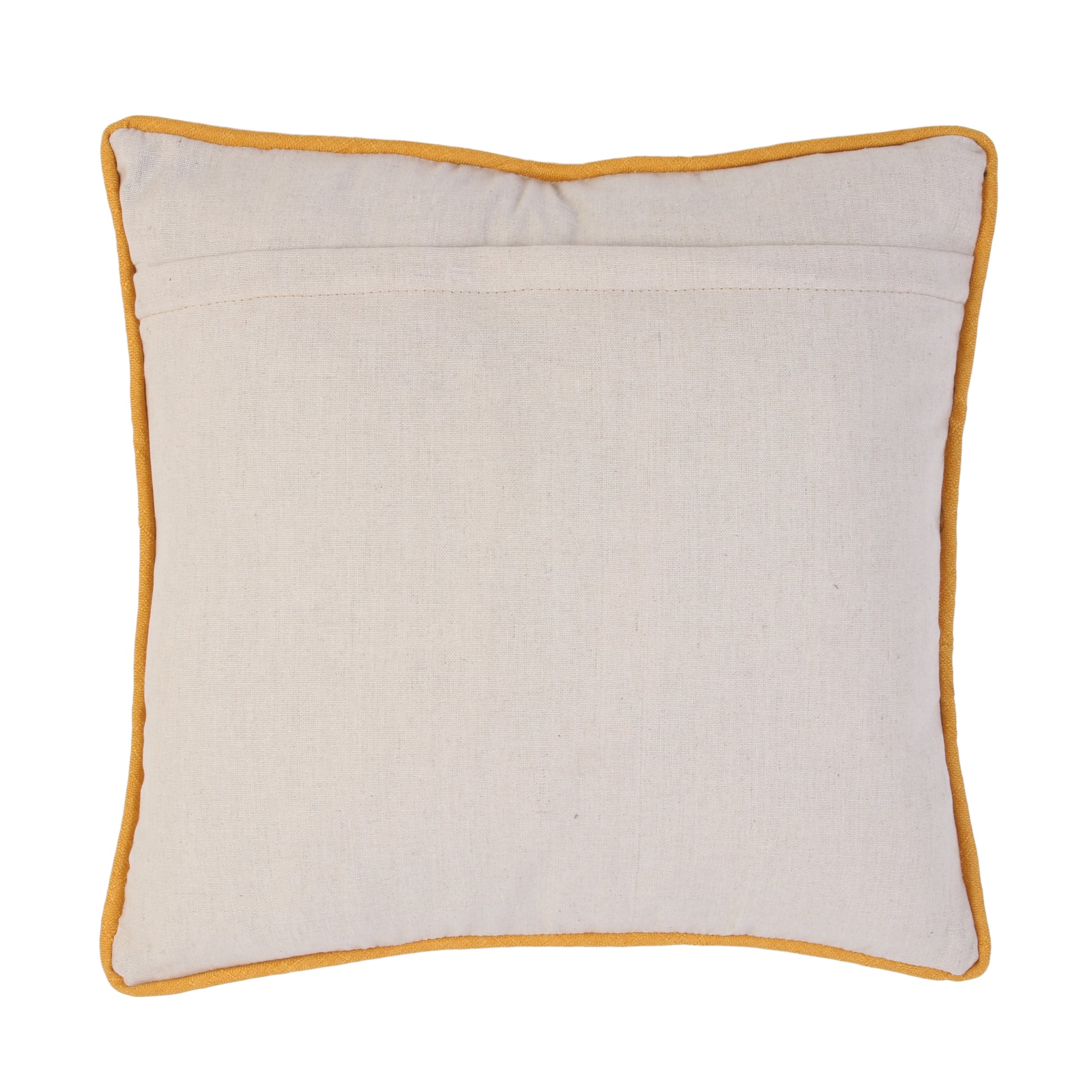 Vue latérale du coussin ZenPur patchwork déhoussable, finition soignée et garnissage moelleux