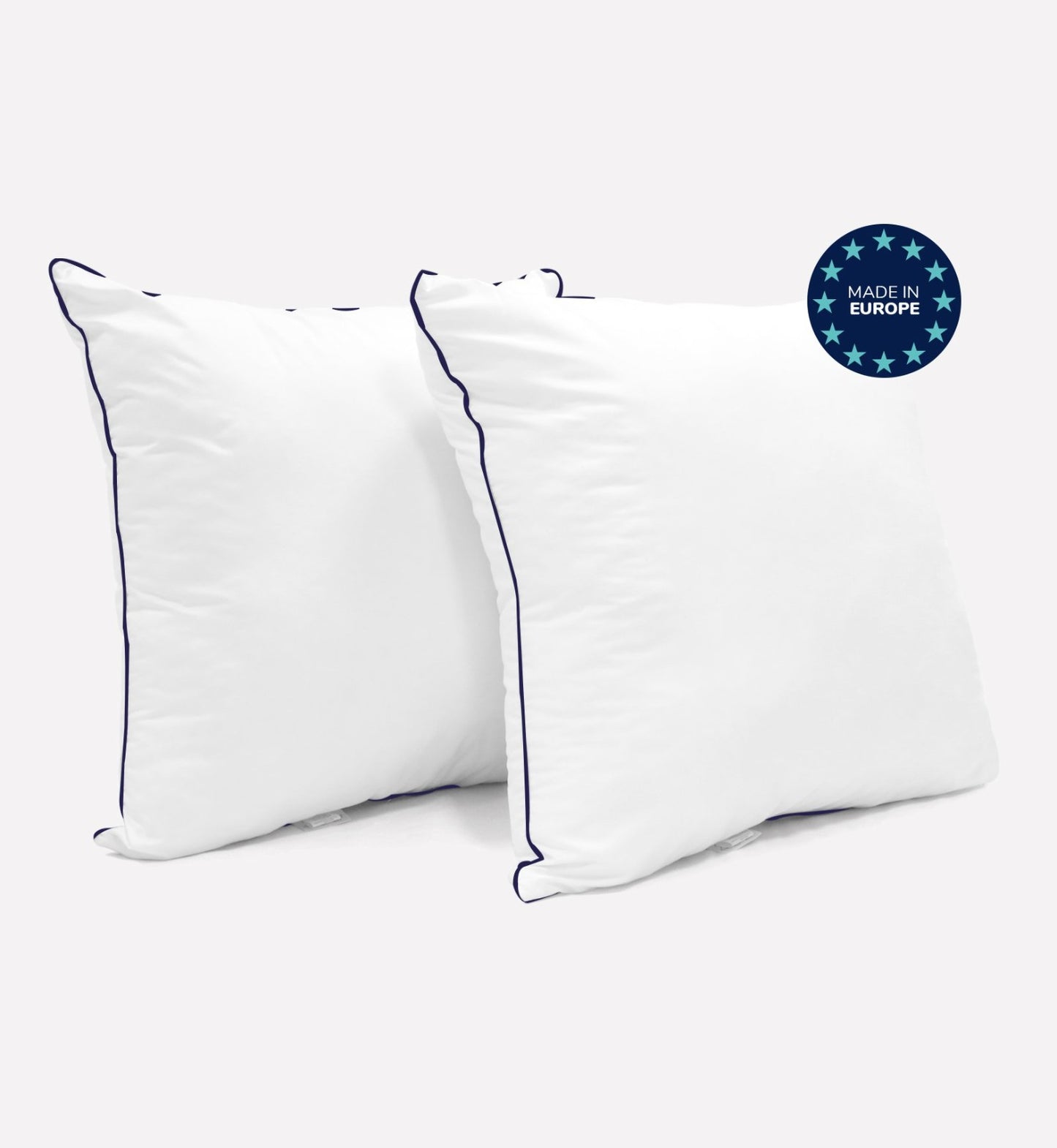 Pack of two microfiber pillows