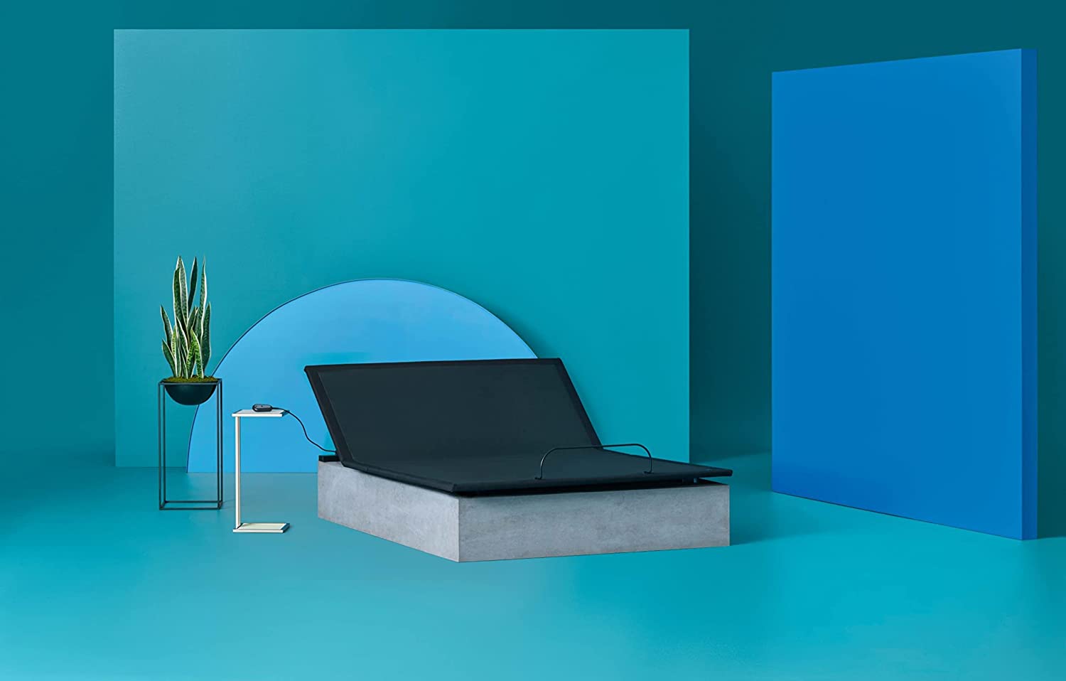 Ergomotion - Quest 1.0 - Adjustable Bed Frame Twin XL - Slim Adjustable Bed Base with Head Articulation and Wired Remote - Works with Most Mattresses