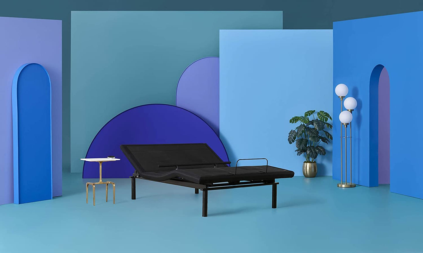 Ergomotion - Quest 4.0 - Adjustable Bed Frame - Adjustable Bed Base with Lumbar Support - Head and Foot Articulation, Zero Gravity Capable  - Voice Control - Queen - Works with Most Mattresses